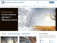 Tablet Screenshot of llnl.gov