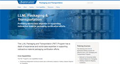 Desktop Screenshot of packaging.llnl.gov