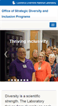 Mobile Screenshot of diversity.llnl.gov